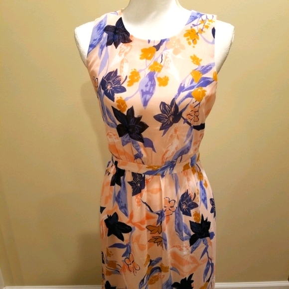 🆕 J CREW Crinkle Tiered Midi Floral Dress - Picture 2 of 4